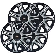 Wheel covers 14 Nascar Silver Black