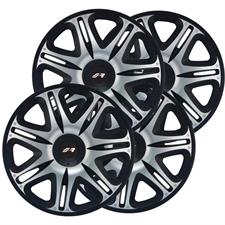 Kit copricerchi 16 Nascar Silver Black