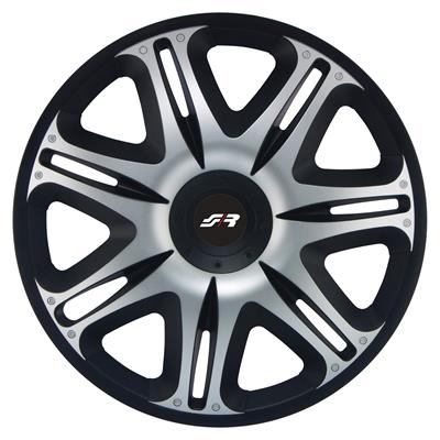 Wheel covers 16 Nascar Silver Black