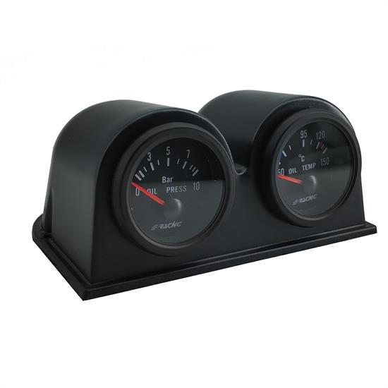 Gauge holders horizontal 2 holes METERS ACCESSORIES Simoni Racing