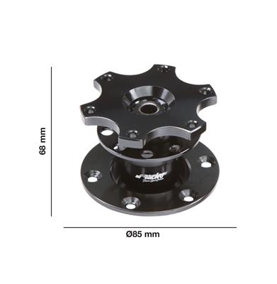 Universal steering wheel spacer with Quick Release