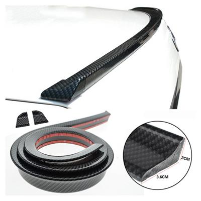 Universal adhesive spoiler carbon look