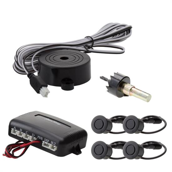 Kit Simoni Racing SPS/6 Sensori Di Parcheggio Posteriori A Ultrasuoni Con Cicalino, Rilevamento Distanza 30-250 Cm, Allarme Progressivo, Universale Per Auto