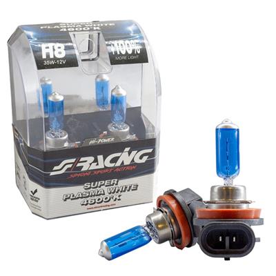 H8 Super Plasma White halogen bulbs