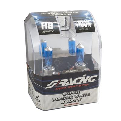 H8 Super Plasma White halogen bulbs
