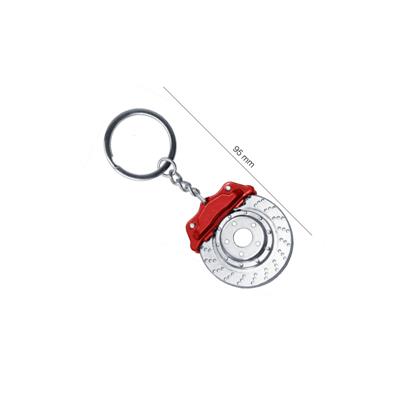 Keychain Brake Disc red brake caliper