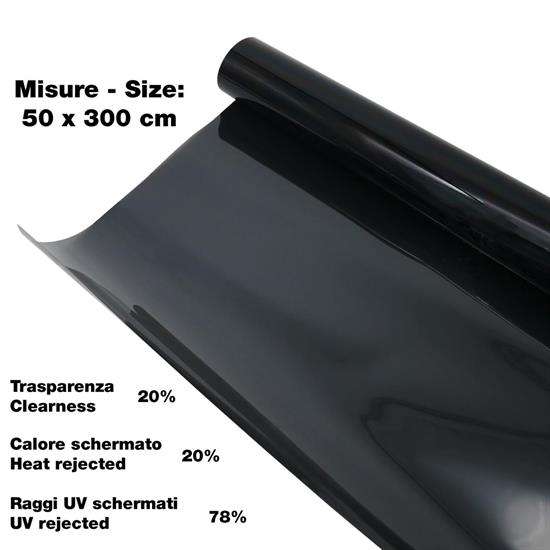 Windows Film Medium Black 50x300 cm