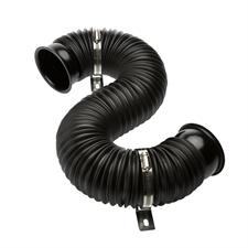 Power flow hose black and black connectors diam.76mm