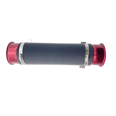 Power flow hose black red connectors diam.76mm