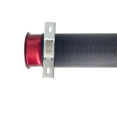 Tubo di aspirazione nero raccordi rossi diam. 76mm