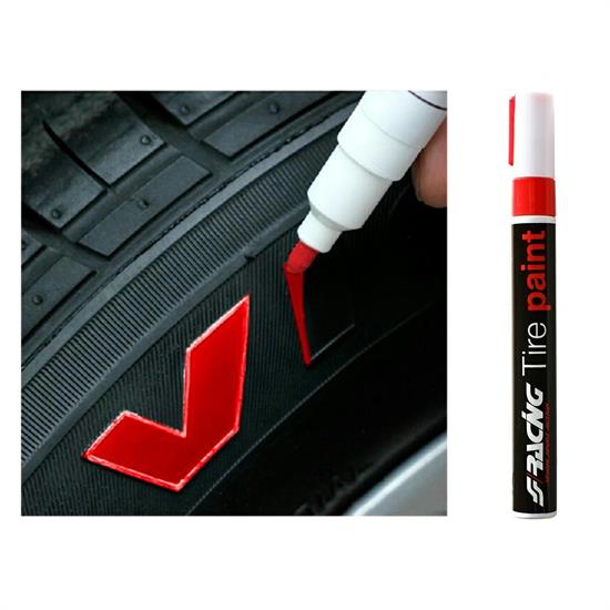 Tires paint red