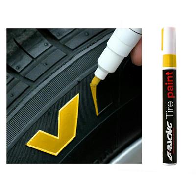 Tires paint yellow
