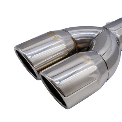 Terminale rotondo id 63mm doppio inclinato acciaio inox