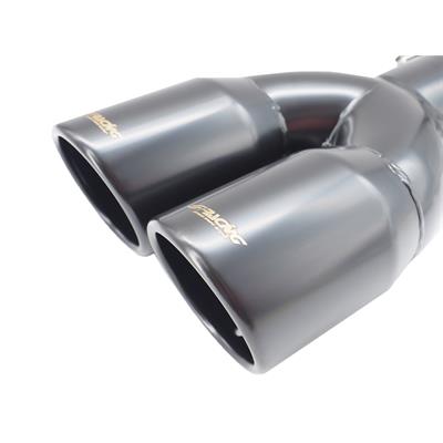Muffler Tip round id 35-60mm double slant stainless steel