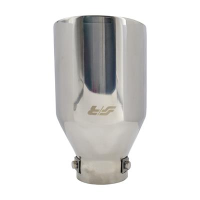 Terminale rotondo id 66mm inclinato acciaio inox