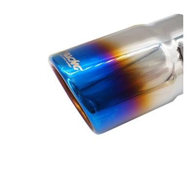Terminale rotondo id 63mm inclinato acc inox titanium look