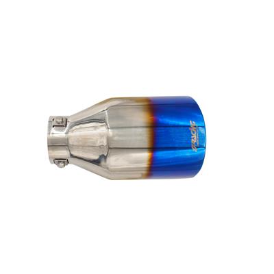 Terminale rotondo id 63mm inclinato acc inox titanium look