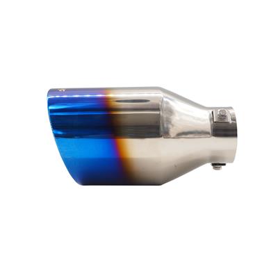 Terminale rotondo id 63mm inclinato acc inox titanium look