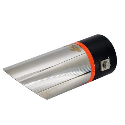 Muffler Tip round id 63mm slant stainless steel