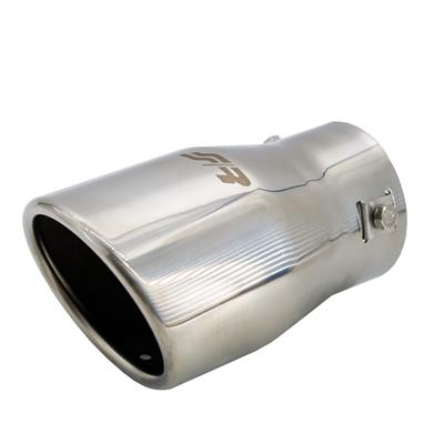 Muffler Tip oval id 70mm slant stainless steel