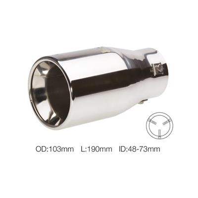 Muffler Tip round stainless steel