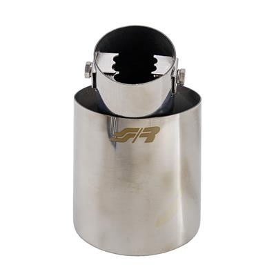 Muffler Tip oval id 31-47mm DTM stainless steel