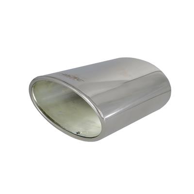 Muffler Tip oval slant stainless steel