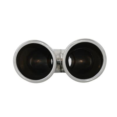 Terminale rotondo id 34-57mm doppio acciaio inox