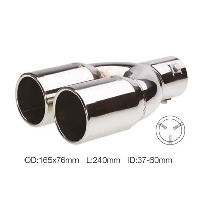 Terminale rotondo doppio acciaio inox