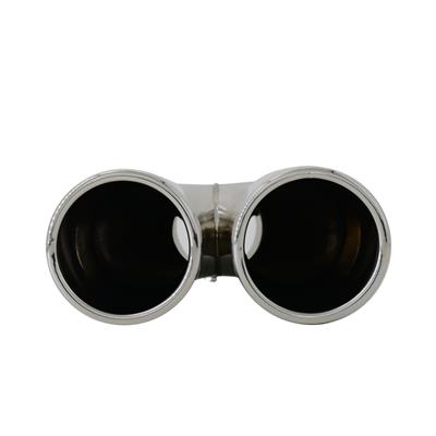 Terminale rotondo doppio acciaio inox