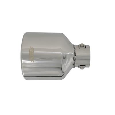 Muffler Tip oval id 37-60mm slant stainless steel