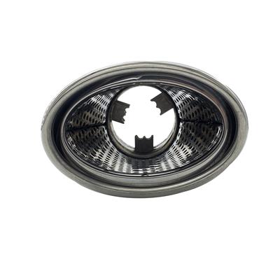 Muffler Tip oval slant stainless steel