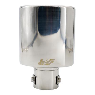 Terminale ovale id 57mm inclinato acciaio inox