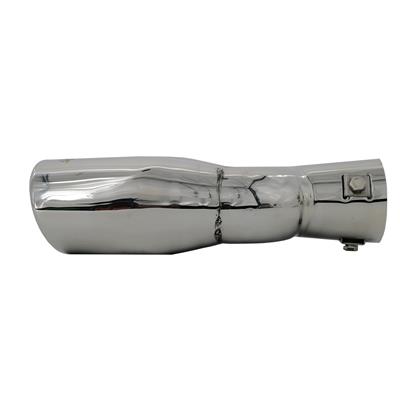 Muffler Tip oval double slant shifted outlet stainless steel