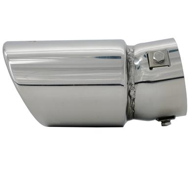 Muffler Tip oval slant stainless steel