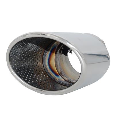 Muffler Tip oval slant stainless steel