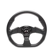 Black Simoni Racing INT330/P Steering Wheel Zwart Leather Dia 320 mm 