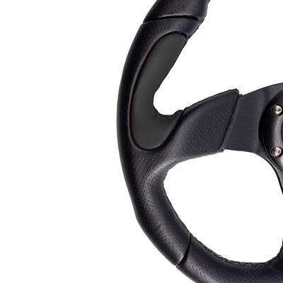 Volante sportivo X2 Poly - in pelle nera