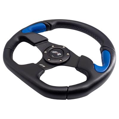 Volante sportivo X2 Poly - in pelle blu