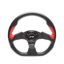 Steering wheel X2 Poly Pelle red