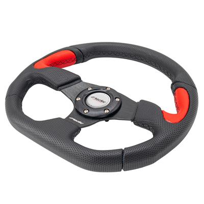 Steering wheel X2 Poly Pelle red