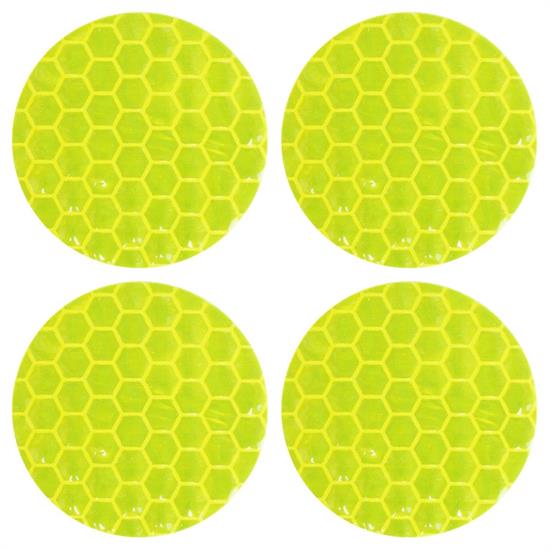 Sticker reflective Yellow Ø 30 mm