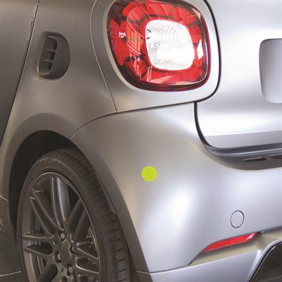 Sticker reflective Yellow Ø 30 mm