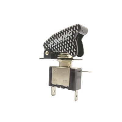 Interruttore Baby Go carbon look led rosso