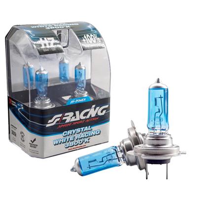 H7 Crystal White Racing halogen bulbs