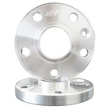 2 wheel spacers aluminium 17,5mm 5x100 center hole 65,1