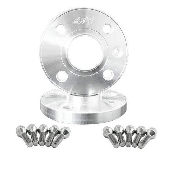 2 wheel spacers aluminium 12mm 4x100 56,6 with bolts