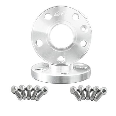 2 wheel spacers aluminium 17,5mm 5x110 65,1 with bolts