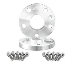 2 wheel spacers aluminium 17,5mm 5x100 65,1 with bolts
