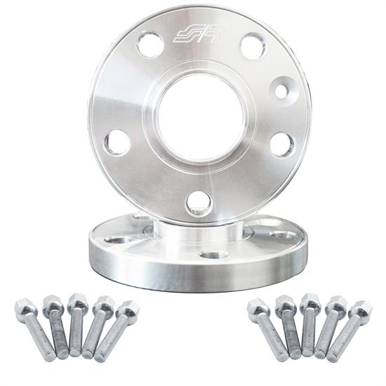 2 wheel spacers 18mm 5x112 66,6 with spherical bolts